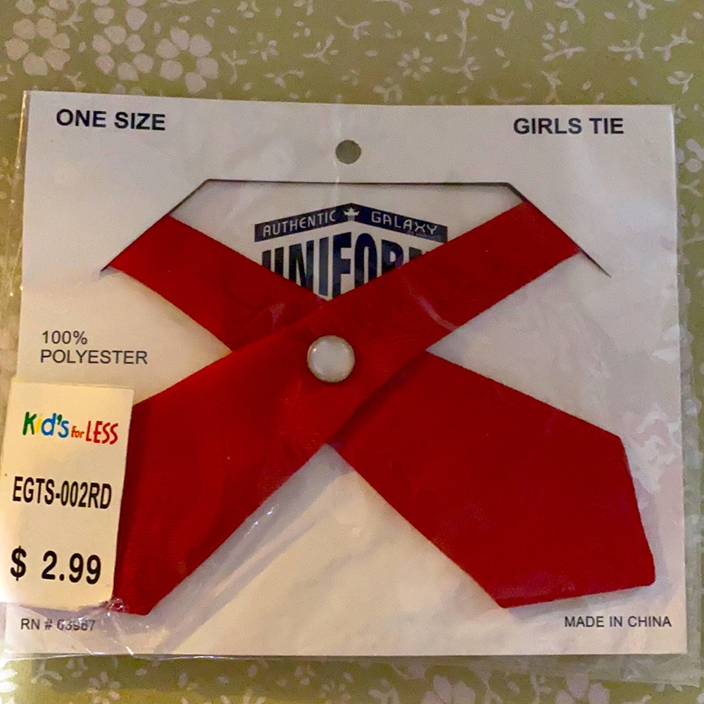 Girl Red tie/ free if add to bundle